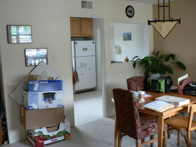 at front door, looking toward dining and kitchen