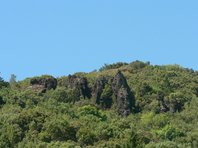 crags in the distance