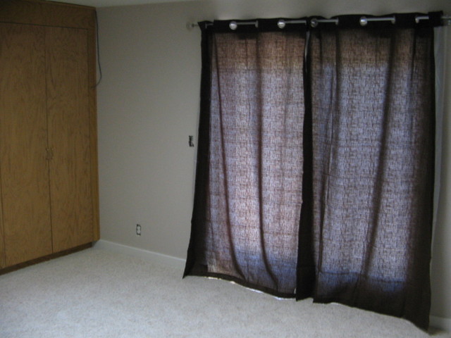 And now with curtains! No more blinds.